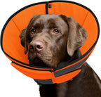Premium imported soft dog cone packaging and detailed size chart