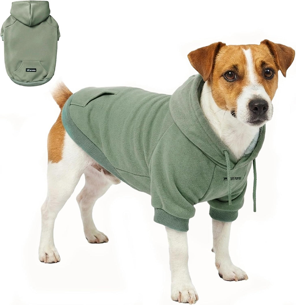 Tuff Pupper Dog Hoodie | Premium Quality Insulated Fabric | Ultra Soft Interior for Superior Comfort | Elastic Cuffs & Drawstring for Warmth | Stretch Fit Suitable for All Breeds (Teal, M) - Image 11