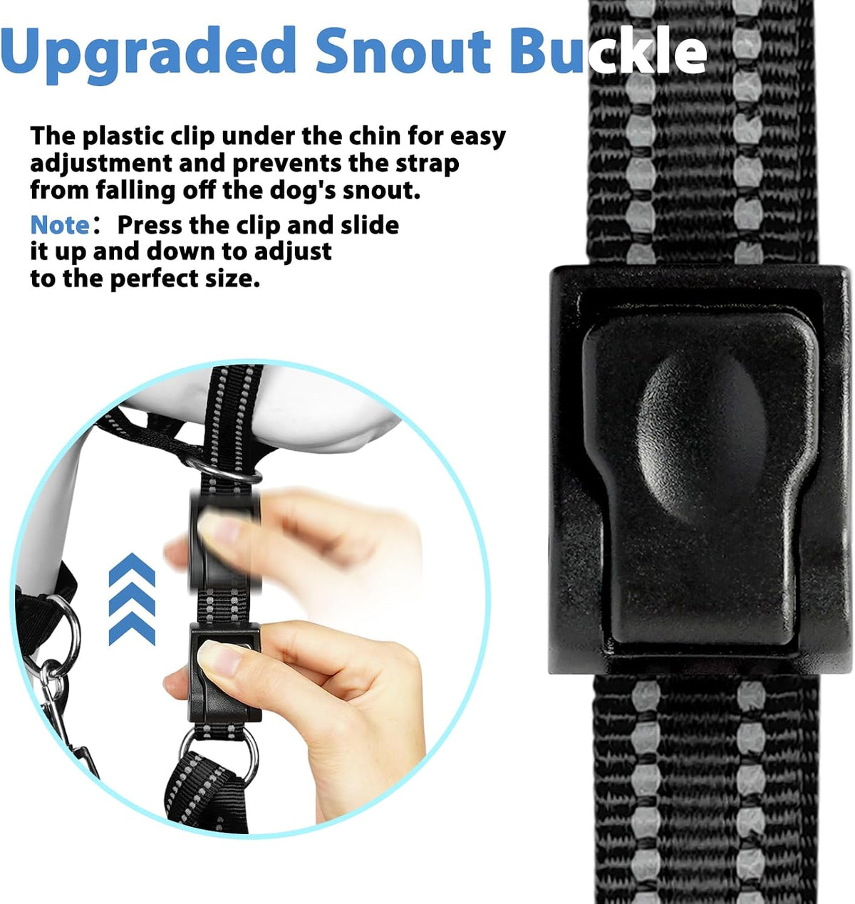 Reflective stitching on Barkless training dog leash