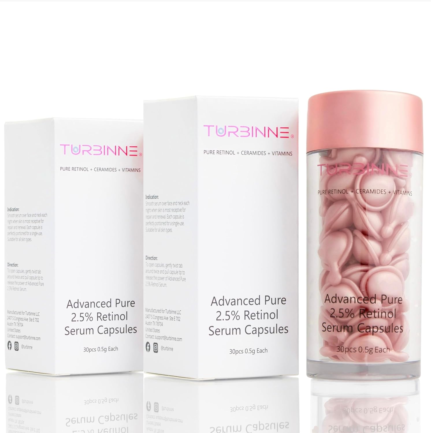 Pure 2.5% Retinol Serum Capsules. Look 5 Years Younger In 30 Days. Powerful Anti -Aging, Deep Hydration, Brightening, Reduce Acne, Dark Spots & Wrinkles (30 Count) - Image 12