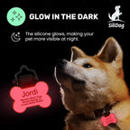 Customizable dual sided engraved bone tag for dogs