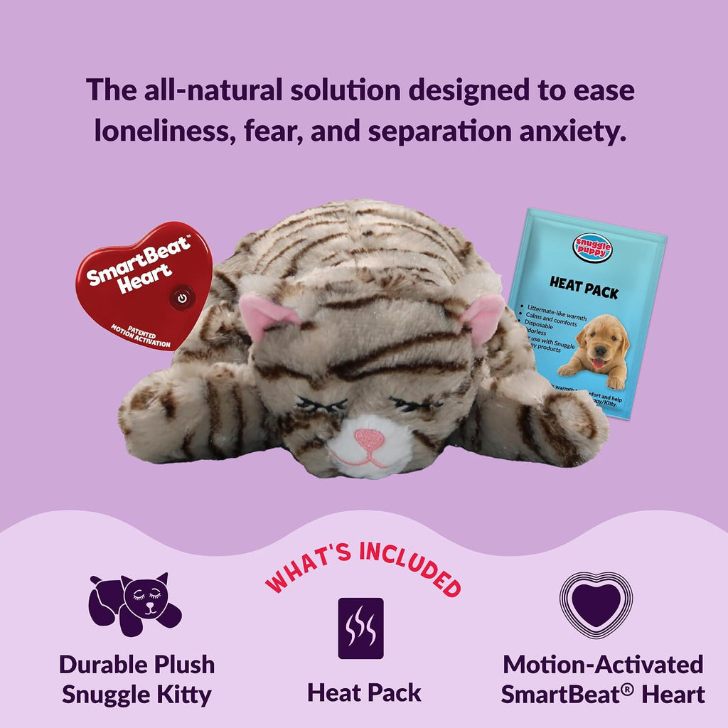 Smart Pet Love calming cat toy with visible heartbeat module