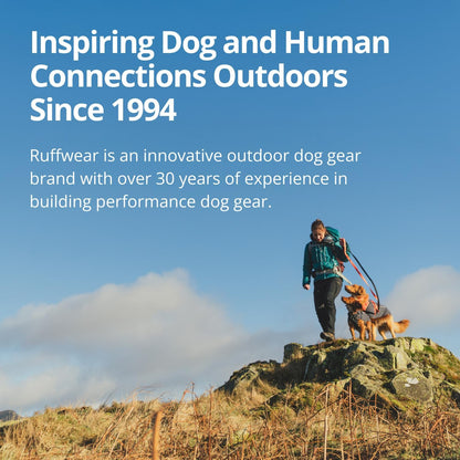 Adjustable leg loops on an all-weather medium size dog jacket.