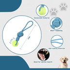 Erhalithegro interactive puppy teething chew rope showing the durable single knot design.
