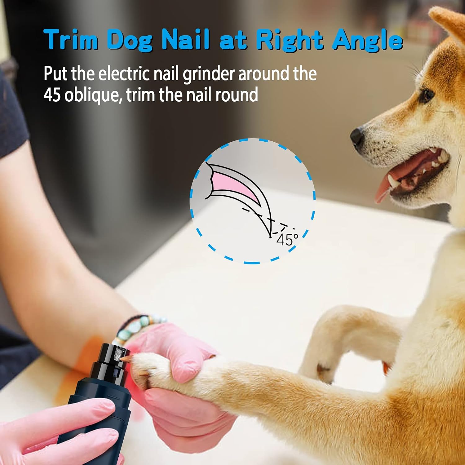 Casfuy cordless dog grooming tool in hand