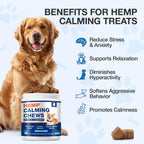 Chicken flavored dog calming chews supplement facts and ingredients panel