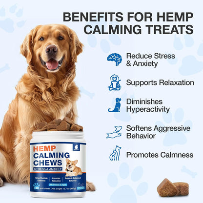Chicken flavored dog calming chews supplement facts and ingredients panel