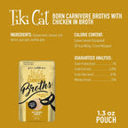 Single-serve 1.3 ounce pouch shown next to a bowl of dry cat kibble