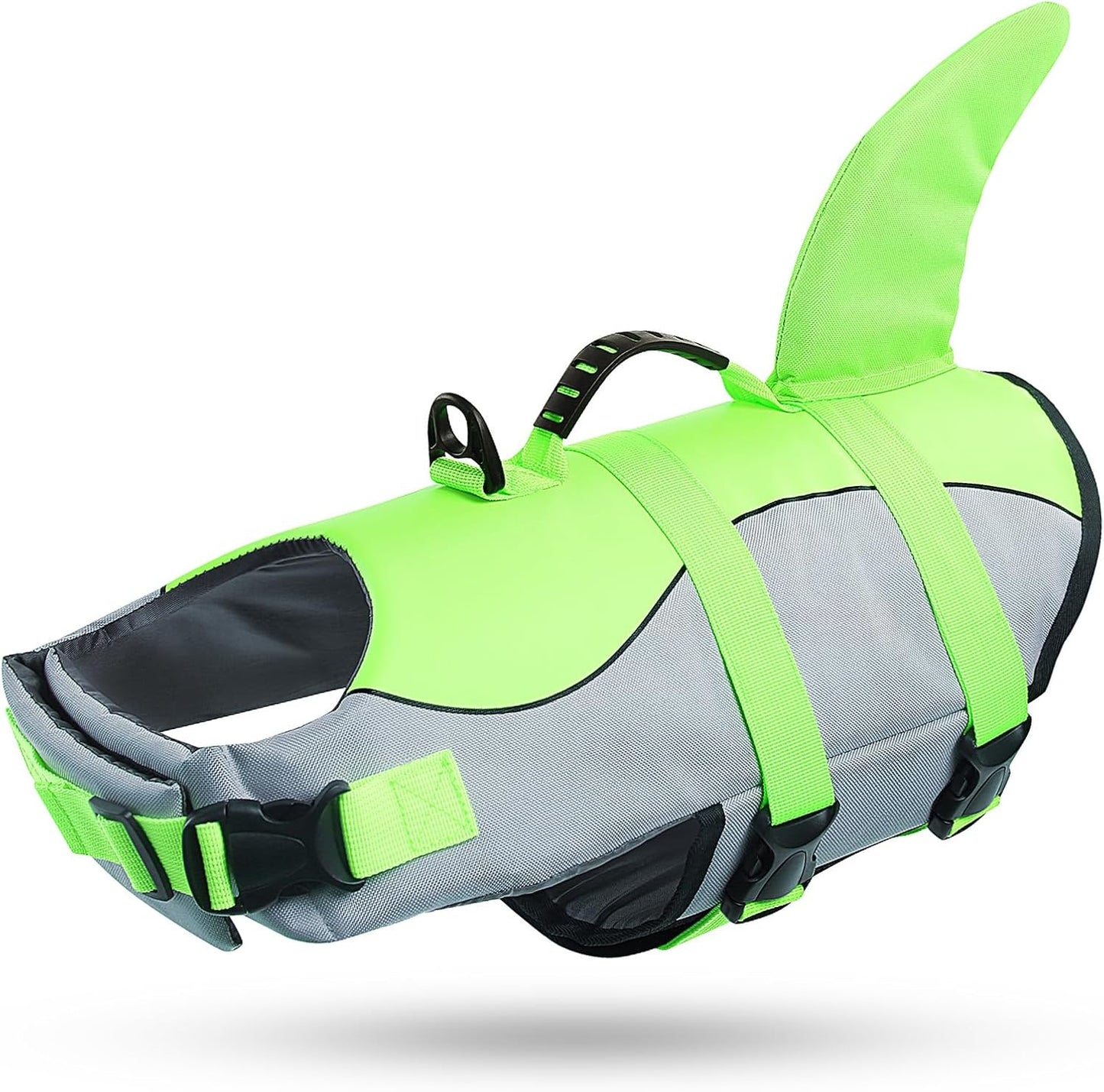Queenmore Dog Life Jacket Ripstop Dog Shark Safety Vest Adjustable Preserver with High Buoyancy and Durable Rescue Handle for Small,Medium,Large Dogs, Blue Camouflage Large - Image 10