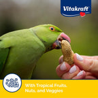 Ingredients label of Vitakraft parrot treat pouch