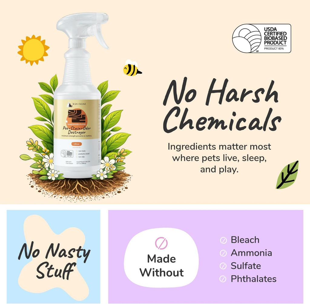 Eco friendly citrus scented pet urine spray for stop remarking action