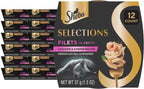 Sheba Selections Filets in Broth, Adult Cat Food Wet Recipe, Meal Complement, Wet Cat Food Variety Pack, Chicken, Chicken & Tuna, or Chicken & Shrimp Recipe, 1.3 oz. Cups, 24 Count - Image 14
