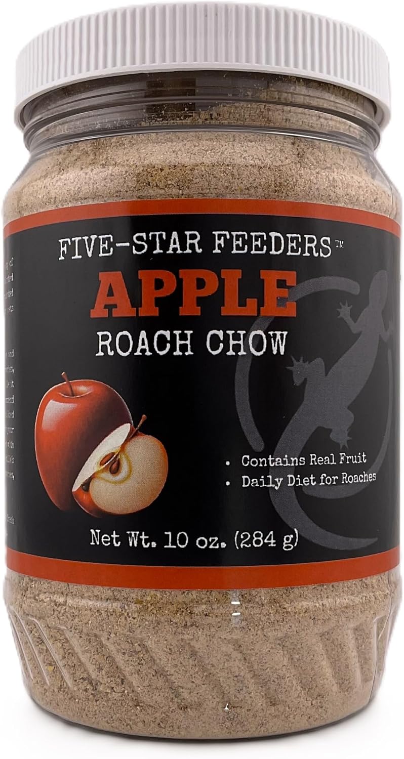 Five-Star Feeders roach chow container lifestyle angle