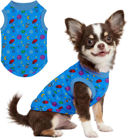 American Flag Dog Shirts for Small Dog 4th of July Cute Small Dog T-Shirt Soft Puppy Clothes Sleeveless Shirt Independence Day Celebrations Boy Girl Pet Outfits M - Image 12