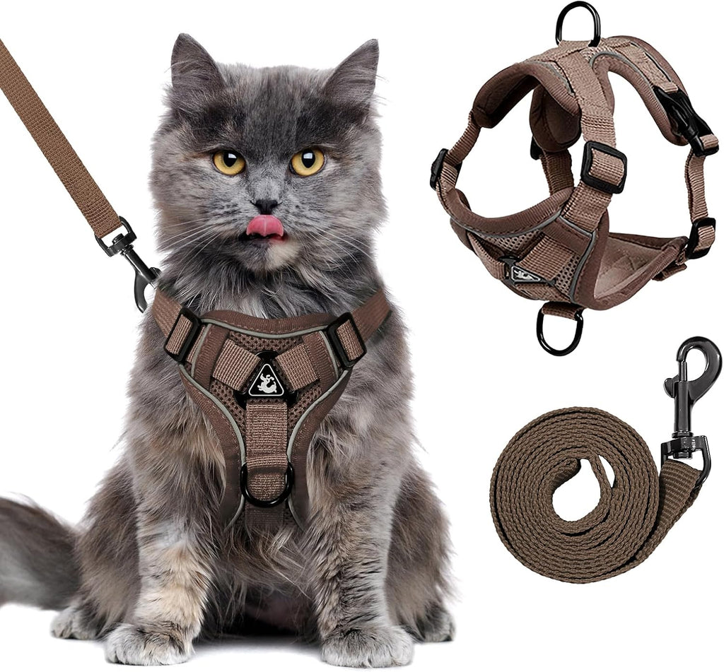 XL Cat Harness Escape Proof for Heavy Cats - Adjustable Vest Leash Set with 4 Buckles, Reflective Breathable Mesh for Extra Large Cats - Image 9