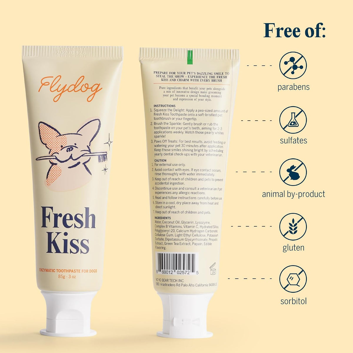 Flydog Fresh Kiss dental care kit for tartar removal