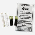 Oster clipper carbon brush and spring assembly front view replacement part