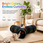 Durable waterproof cat tunnel tube showing top ventilation peek holes