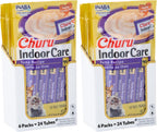 INABA Churu Indoor Care for Hairball Control, Functional Lickable Cat Treat with Taurine & Green Tea Extract, 0.5oz Each, 20 Tubes Total, Tuna & Chicken Variety - Image 15