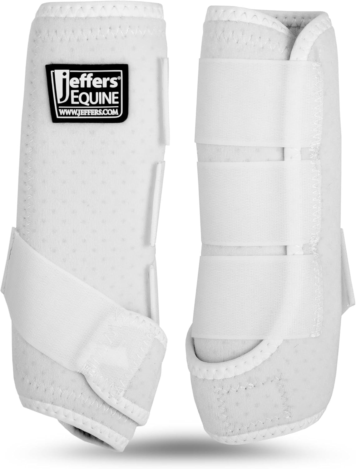 Jeffers Expression Protective Horse Boots, 1 Pair, Medium - Safe Neoprene Leg Guards, Durable Strap Closures, Front & Hind Support, Equestrian Accessories for Travel & Riding - Bisbee Blue - Image 13