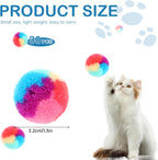 Scale reference of Kalione cat toy ball next to a ruler