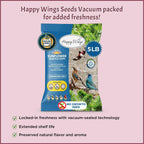 Happy Wings bird food package back label ingredients
