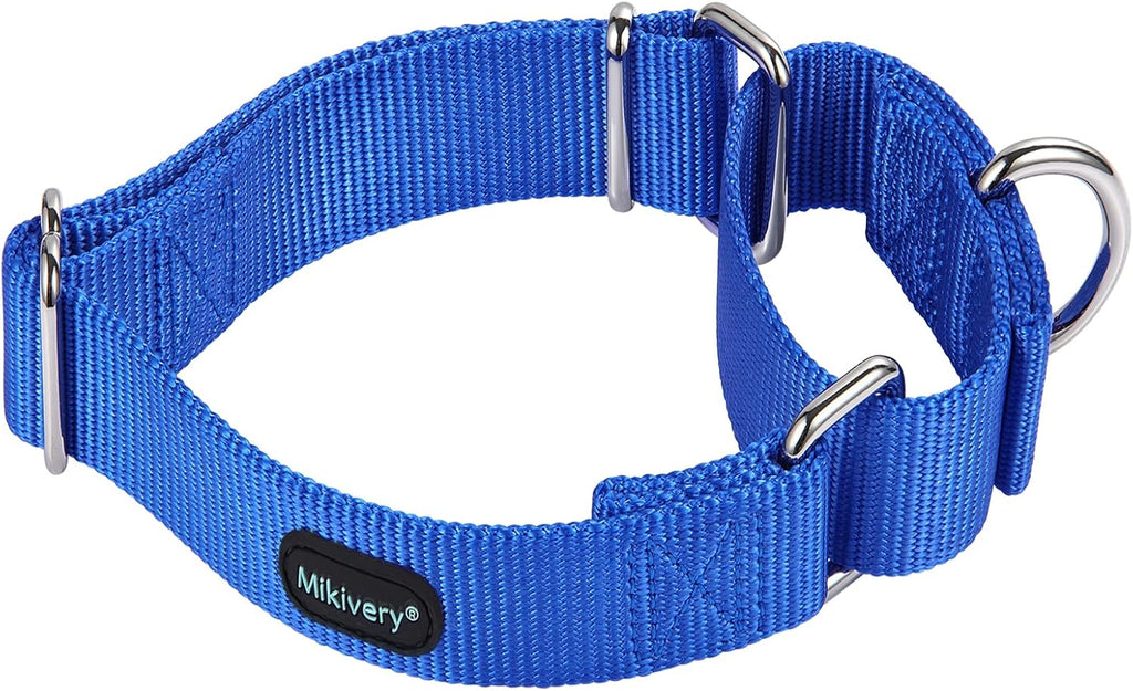 Mikivery premium imported martingale collar for medium dogs walking training