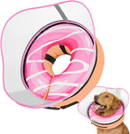 Supet Raised Inflatable Dog Cone After Surgery - Adjustable Recovery Donut Collar with Removable Shield to Stop Licking Wounds & Protect Stitches - Soft Dog Cone Alternative for Large Dogs (Brown,XXL) - Image 12