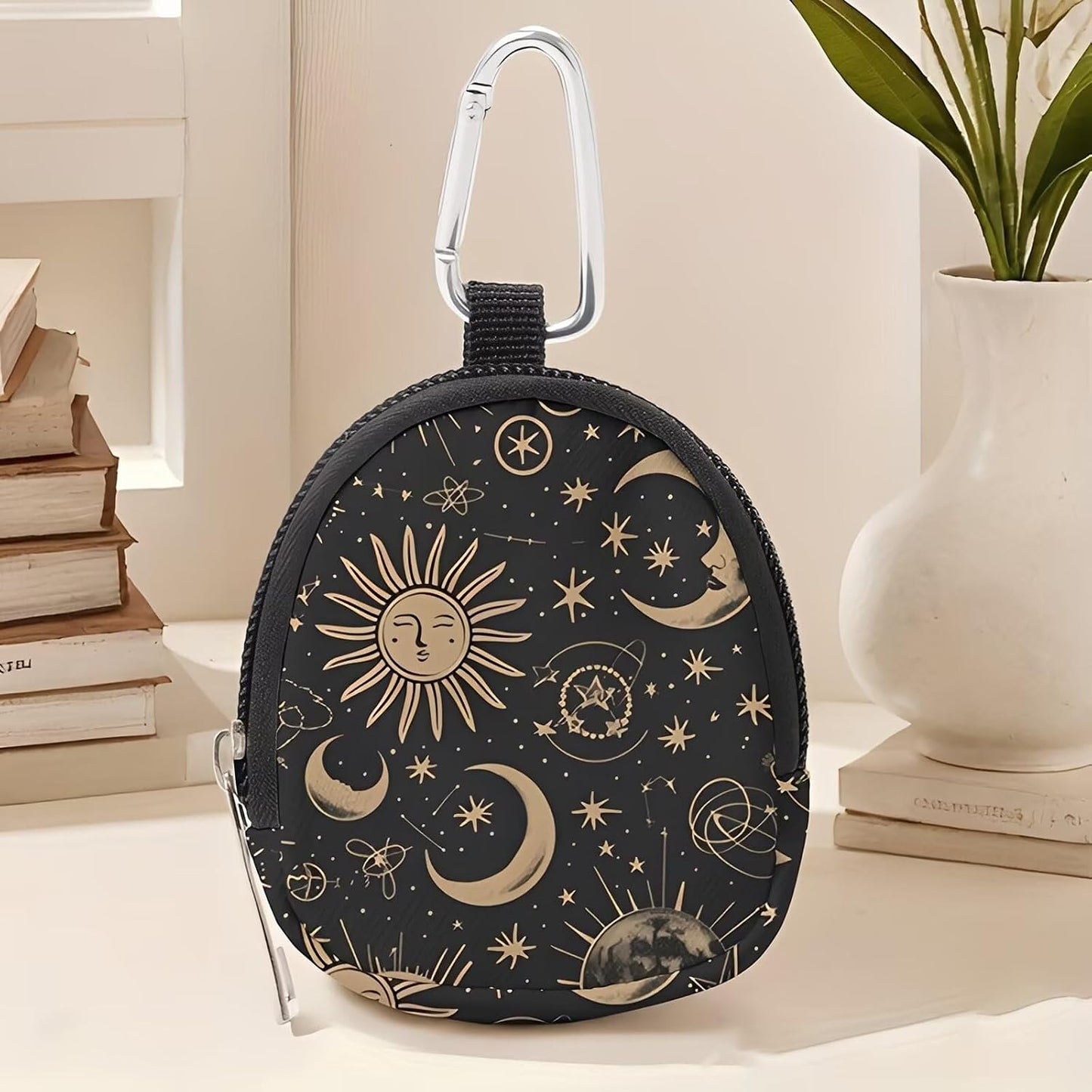 Floral Black Cat Hanging Zero-Hands-Free Waist/Belt/Bag Clip Organizer for Snacks,Earphones,Keys & Daily Essentials|Gifts for Cat LoversAB-002 - Image 12