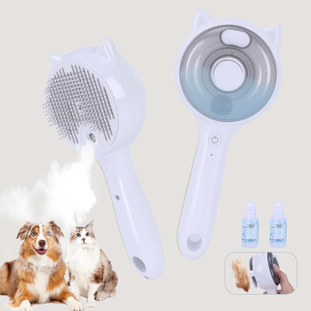 LetsFeed pet steam brush packaging for imported product