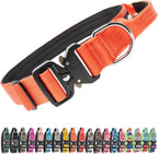 Tspro Premium Tactical Dog Collar front view in orange