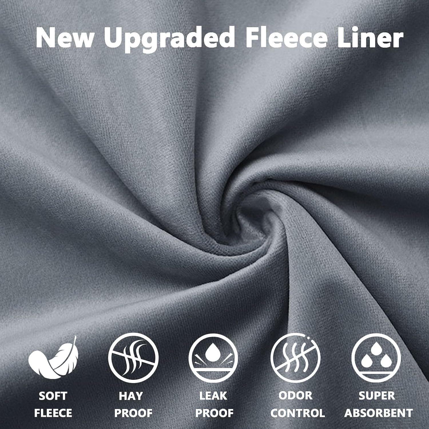 Close up of soft velvet fleece texture for guinea pig bedding