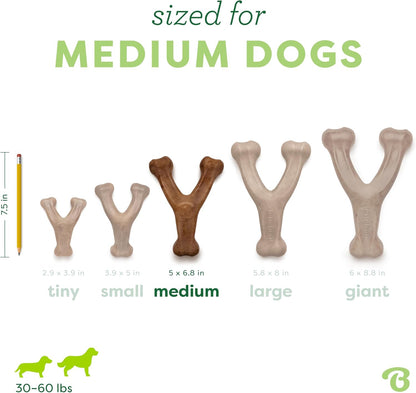 Benebone Wishbone Durable Dog Chew Toy for Aggressive Chewers, Real Bacon, Made in USA, Medium - Image 4