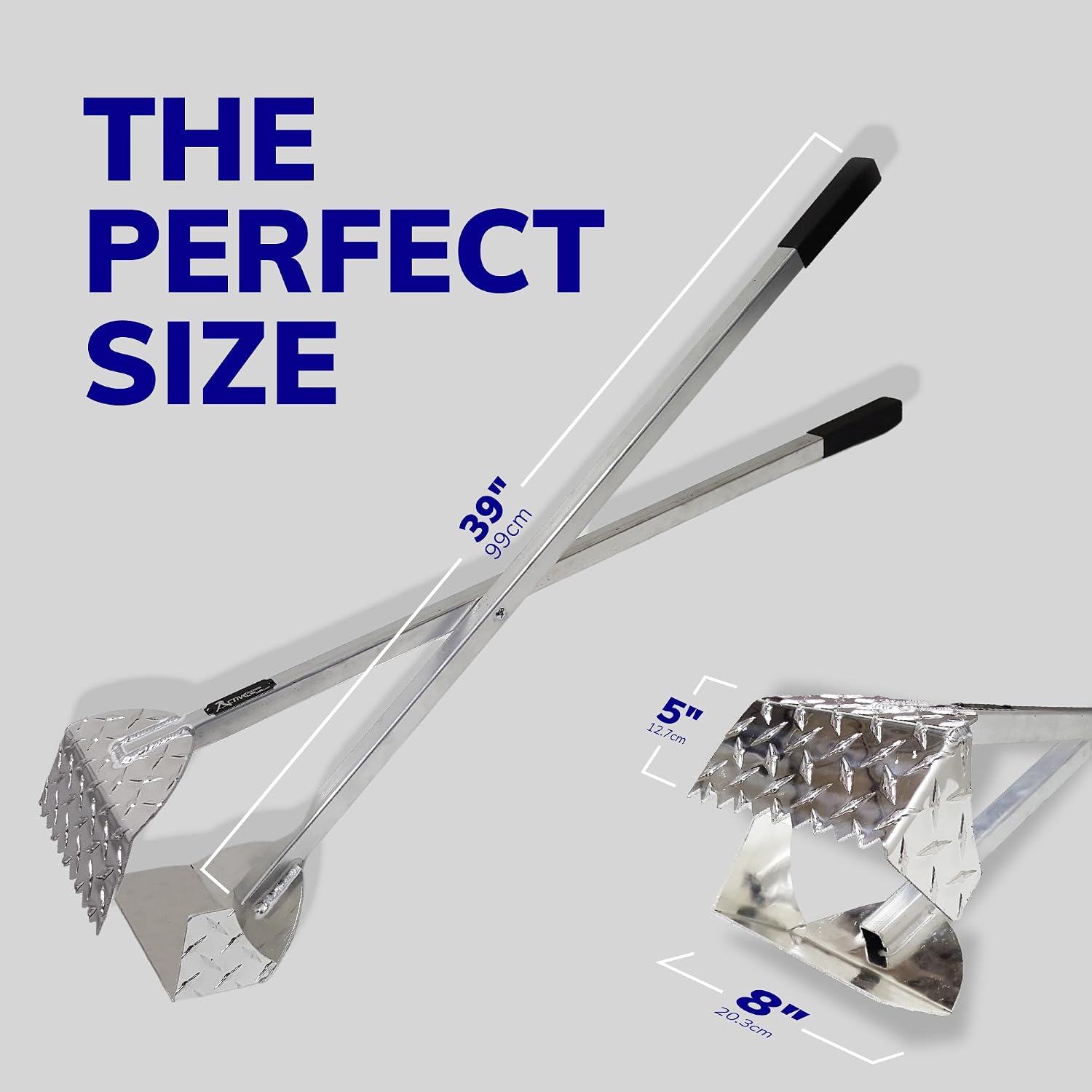 Wide opening jaw design of heavy duty pet waste clean up tool