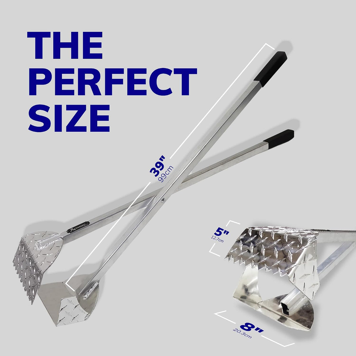 Wide opening jaw design of heavy duty pet waste clean up tool