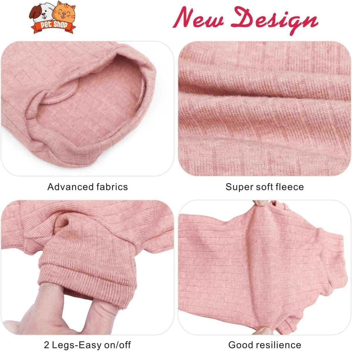 High stretch winter turtleneck clothes for hairless cat breeds