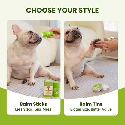 PawSono Lick-Safe Dog Paw & Nose Balm with Coconut Oil | All-Natural Moisturizer & Soother for Dry, Cracked Pads & Snout | Heat & Cold Pavement Protection Wax | Horse Hoof, Joint Care (1.3 oz - Image 9