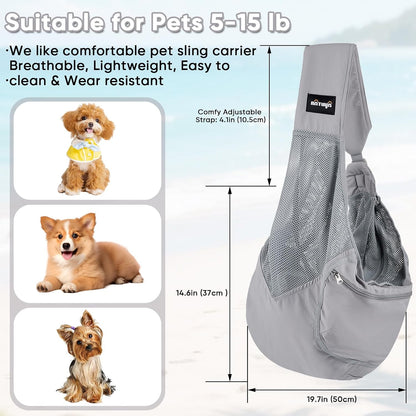 Natuya pet carrier showing adjustable strap detail
