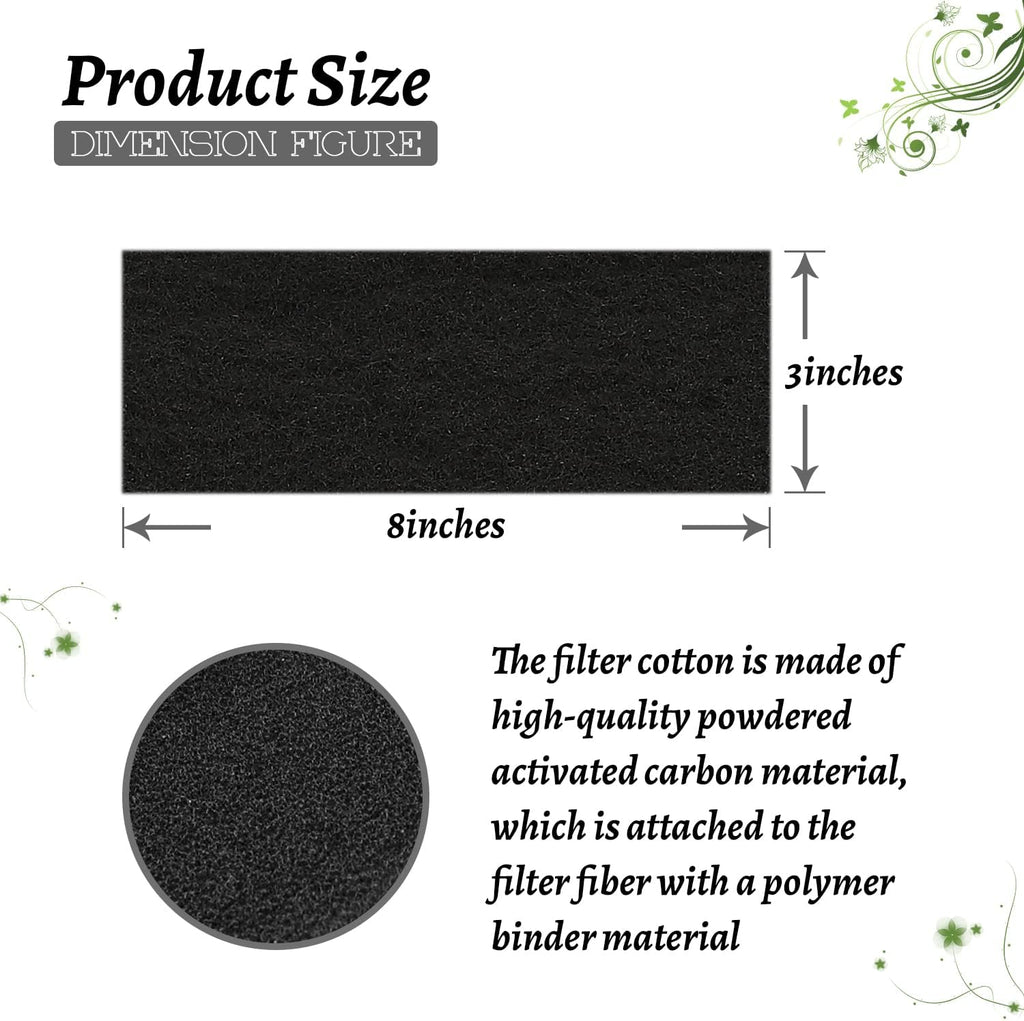 Pack of ten black activated carbon deodorizer inserts for pet pans.