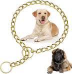 Chrome plated stainless steel training choke chain for pets