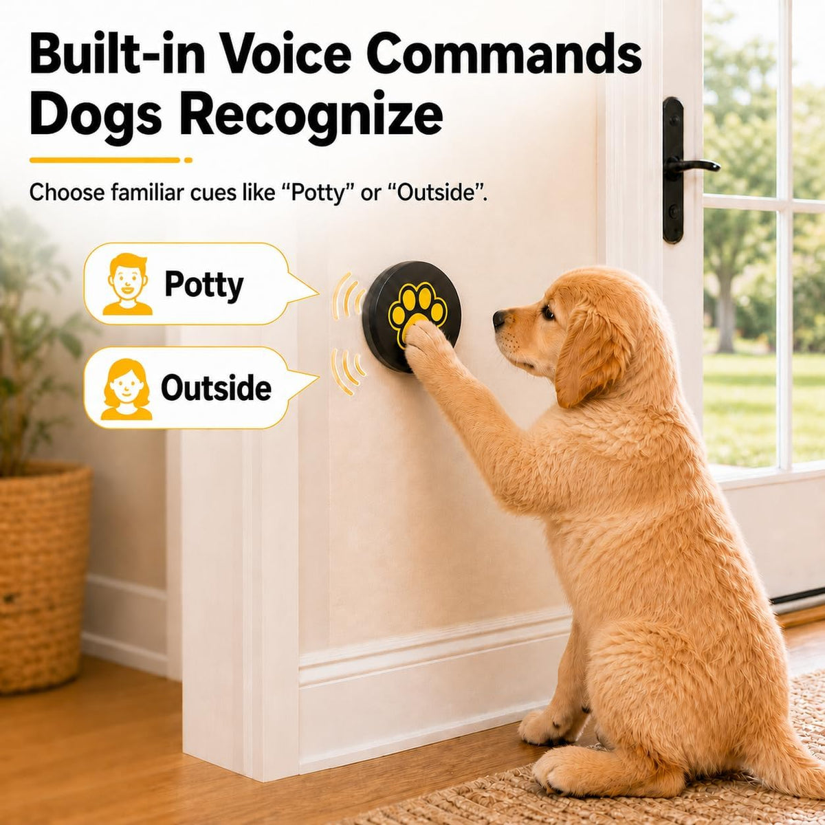 ChunHee dog bell receiver for home
