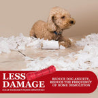Zikaton rubber chew toy with peanut butter application