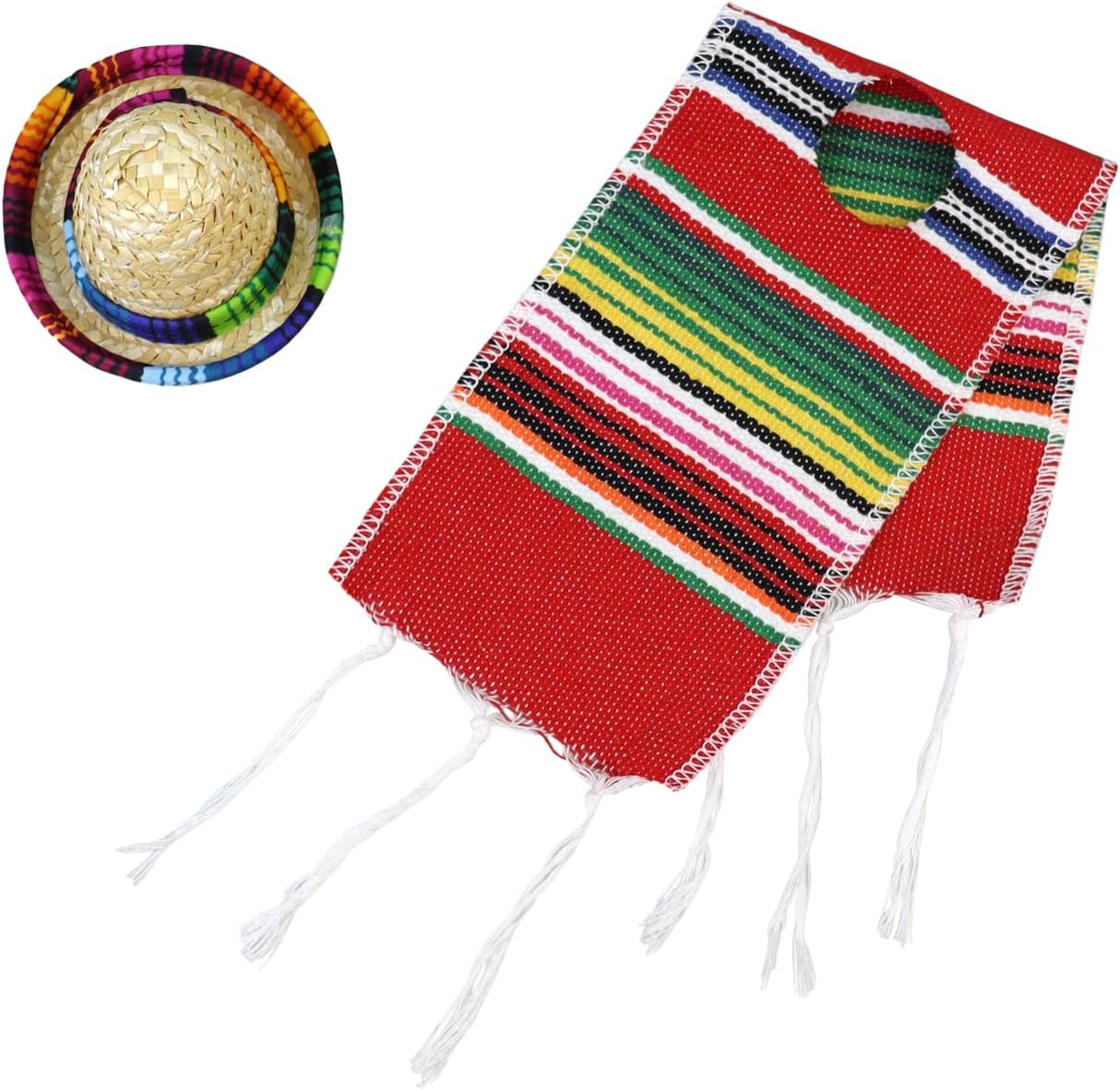 Close up view of the durable traditional striped serape poncho fabric designed for medium sized backyard poultry.