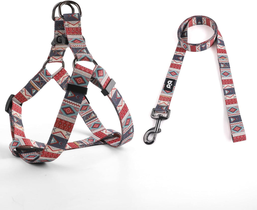 QQPETS Dog Harness Leash Set Adjustable Heavy Duty No Pull Halter Harnesses for Small Medium Large Breed Dogs Back Clip Anti-Twist Perfect for Walking - Image 9