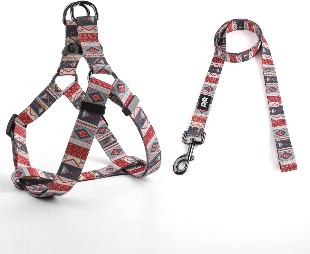 QQPETS Dog Harness Leash Set Adjustable Heavy Duty No Pull Halter Harnesses for Small Medium Large Breed Dogs Back Clip Anti-Twist Perfect for Walking - Image 9