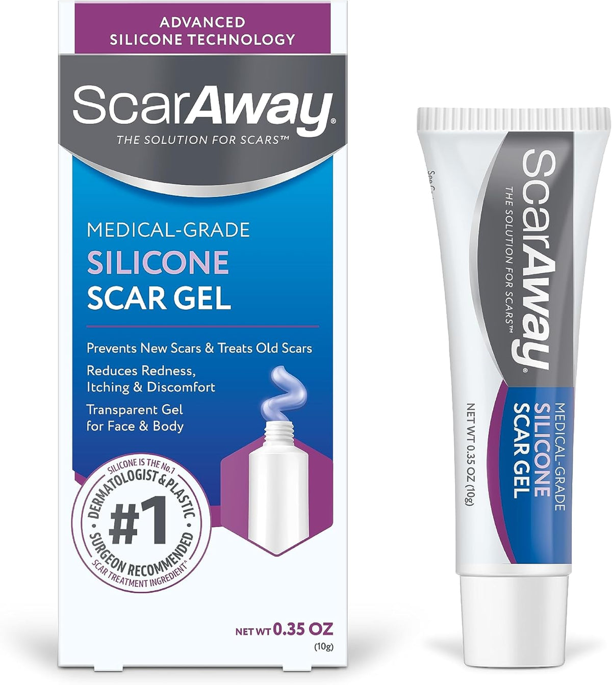ScarAway 100% Medical-Grade Silicone Scar Gel for Face, Body, Surgical, Burn, Hypertrophic, Keloids and Acne Scar Treatment, 0.71 Ounces, (20 Grams) - Image 9