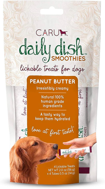 Caru - Daily Dish Smoothies - Lickable Chicken Dog Treat - .5oz Tubes - 4 Pouches Per Pack - Pack of 6 - Image 11