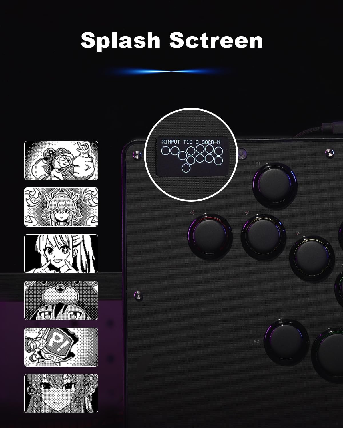 SIXSIR premium arcade gaming setup with custom RGB lighting effects active