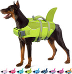 Dog Life Jacket - Shark Dog Life Vest for Swimming Boating, Reflective Lifejacket with High Buoyancy and Rescue Handle, Adjustable Lifesaver for Small Medium Large Breeds, Blue Camo S - Image 10