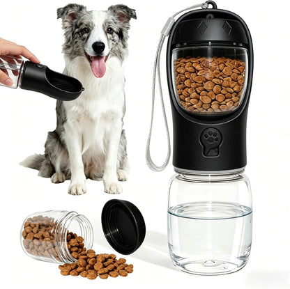 Dog Water Bottle, Portable Water Bottle with Food Container for Dogs Cat Pet Hiking Walking Travel Camping, Leak-Proof Dog Water Bowl Dispenser with Feeder Function Puppy Essentials - Image 10